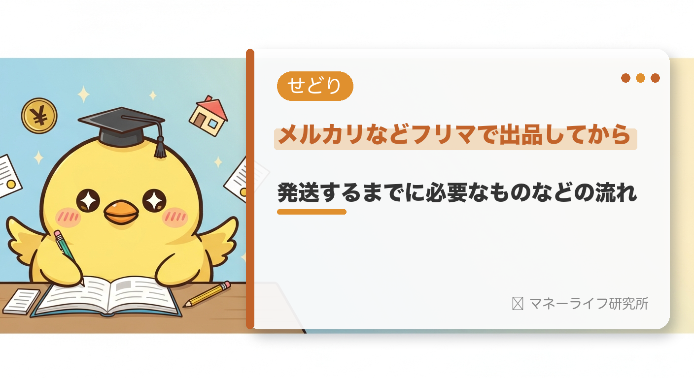 メルカリなどフリマで出品してから発送するまでに必要なものなどの流れ