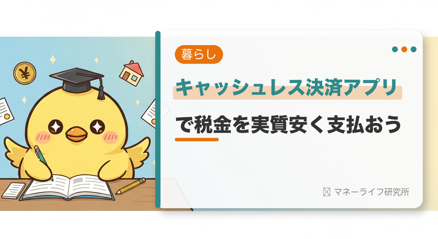 キャッシュレス決済アプリで税金を実質安く支払おう